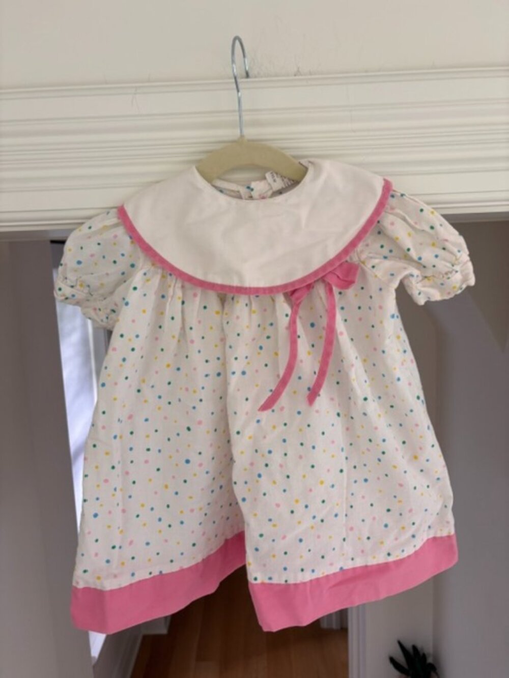 1980s Birthday Baby! - 2T Vintage Cotton Confetti party dress by "Jill Lynn"